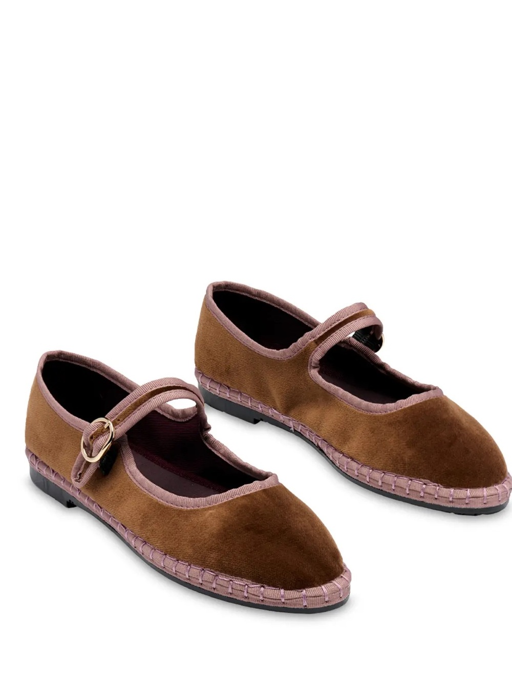 Mary Jane Shoes in Brown - Classic Strap Style